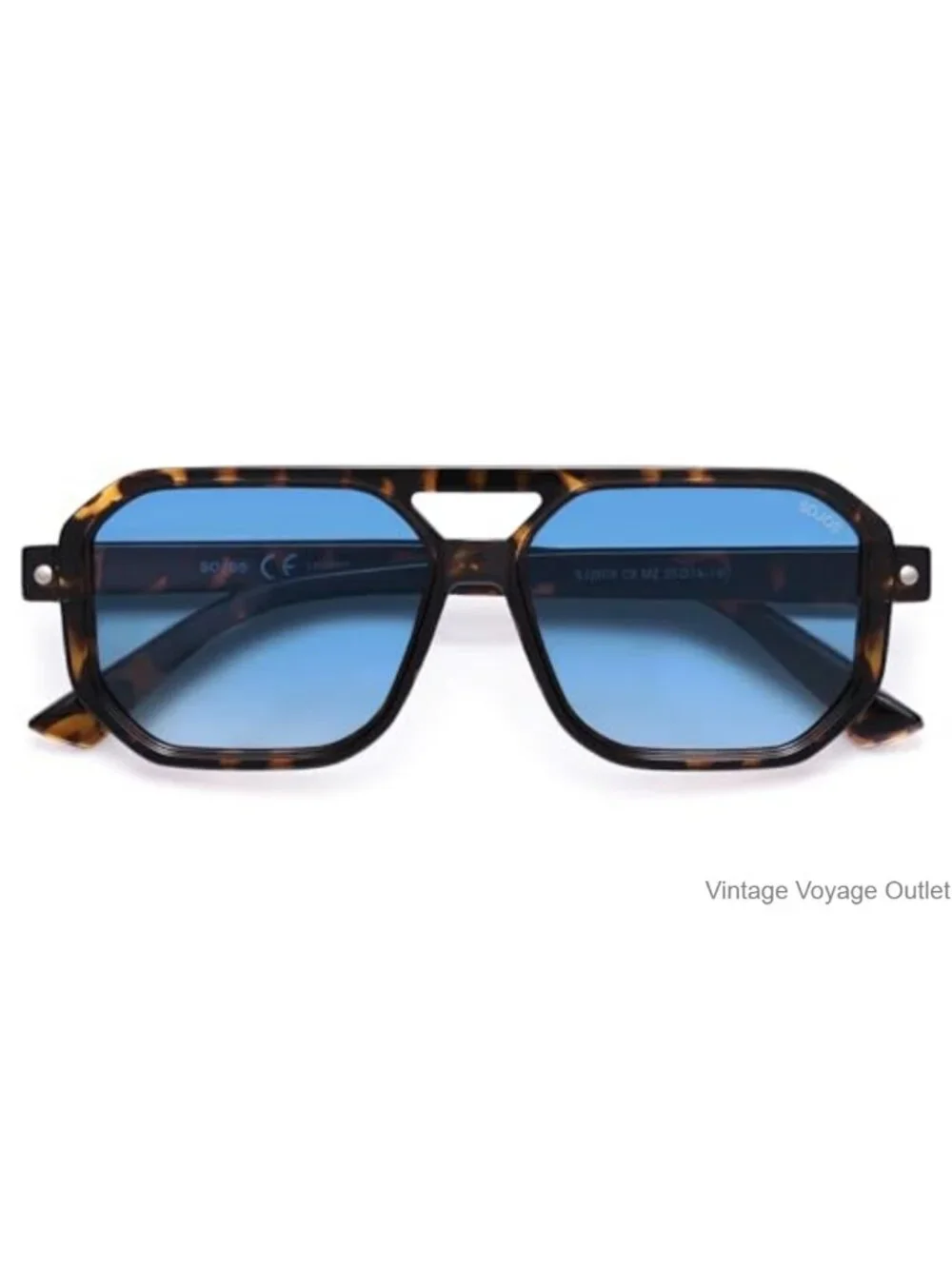 Retro Square Aviator Sunglasses Polarized UV400 Protection Unisex